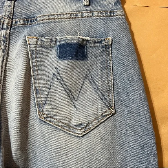 Mother Superior The Hustler Ankle Jeans High Rise Flare Denim I Confess Size 28